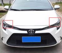 Convient pour Toyota Corolla, paupières de phare, sourcils, noir brillant