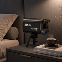 Projecteurs LED COB multicolores portables Jixio 300W, contrôle DMX512, CRI96, angle de faisceau 36°, indice de protection IP33, dimmables, pour diffusion en direct TikTok