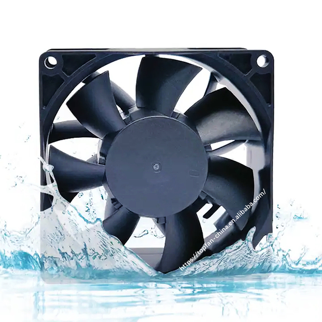 IP68 Waterproof 120x120x38mm DC Axial Fan with Dual Ball Bearing for Industrial PC & Power Chassis