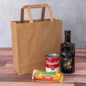 Sacs cadeaux en papier kraft avec poignées pour cadeaux, marchandises commerciales, vente au détail, anniversaire, fête, faveur, sacs en papier recyclé - Product Image 2