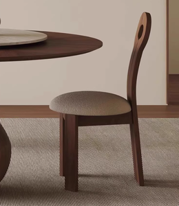 Bộ bàn ăn gỗ sồi nguyên khối cao cấp 4-6 chỗ ngồi, mặt bàn xoay bằng gốm, thiết kế hiện đại rustic, nội thất phòng ăn - Product Image 6