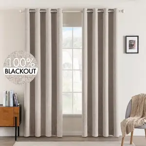 High Quality Thermal Insulated 100% Blackout Curtain For Hotel Curtains