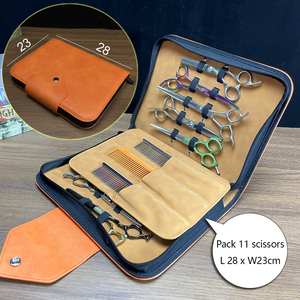 Usine en gros logo personnalisé 11 pièces sac de ciseaux de <span class=keywords><strong>coiffeur</strong></span> outils de barbier mallette de rangement grande capacité coupe sac de cisaillement de cheveux - Product Image 3