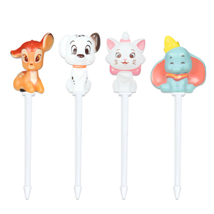 Lindo Anime Animal-Forma Mini Plástico Bento Pick Desechable Acrílico Utensilios de cocina Niños Sándwiches Fruta Fiesta decorativa - Product Image 5