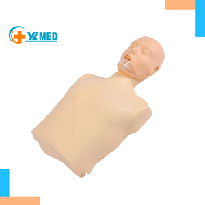 CPR cardiopulmonary hồi sức mô phỏng bức tượng bán thân y tế mannequin sơ cứu đào tạo thở nhân tạo cao su - Product Image 1