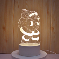 Nouvelles lampes de table en acrylique LED personnalisées avec photo créative, illusion 3D, anime, base pour lampes de table, décoration de Noël pour enfants, lumières de nuit