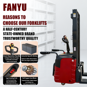 Carrello Elevatore Semielettrico Portatile Autocaricante 500kg, Altezza di Sollevamento 0,8-1,6 Metri, 48V/32AH FANYU CDD15 - Product Image 5