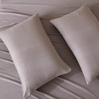 Parure de lit en coton mousseline king size, draps en coton égyptien, ensembles de draps plats et housses de matelas, vente en gros de literie