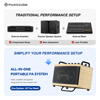 Musiccube D2 Amplifier Gitar Elektrik Loudspeaker Pernikahan Konser Gereja Loudspeaker Bass Combo Siaran Langsung Latihan OEM