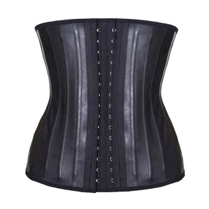 25 in acciaio disossato in lattice Nero delle Donne Underbust Sport Cintura In Vita che modella riducendo dimagrante Allenatore Corsetti - Product Image 4