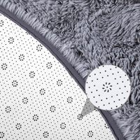 Moelleux couleur unie mignon cercle tapis de chevet filles garçons chambre haute pile Shaggy tapis longue peluche adolescent enfants tapis de sol en mousse