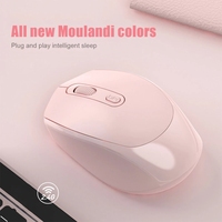 M107 5 Warna 2.4Ghz BT Mouse Gaming Nirkabel Isi Ulang 1600dpi Bisnis Laptop Desktop Mode Ganda Mouse Senyap untuk Komputer