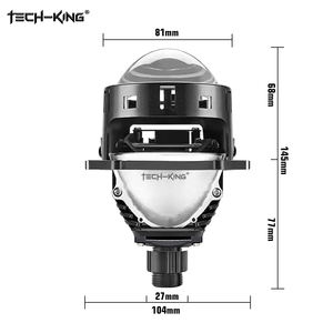 Coche 3 pulgadas LED lente faro 3000K 4300K 6000K CSP chips <span class=keywords><strong>bi</strong></span> led 3 colores instalación sin pérdidas proyector lente faros - Product Image 5