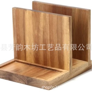 Wooden Condiment <b>Bottle</b> Holder Rectangular Standing Type Multifunctional Kitchen <b>Storage</b> <b>Rack</b> - Product Image 5