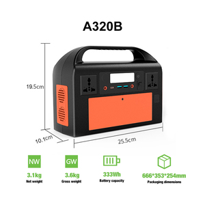 สถานีไฟฟ้าพกพา LiFePO4 300W 333Wh รองรับแผงโซลาร์เซลล์ MPPT คลื่นไซน์ปรับแต่งได้ พร้อมพอร์ต USB ไฟฉาย และระบบสำรองไฟฉุกเฉิน - Product Image 2