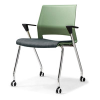 Chaise de bureau ergonomique avec dossier en fibre de verre PP et assise en mousse, lot de chaises de bureau en gros pour bureau et école
