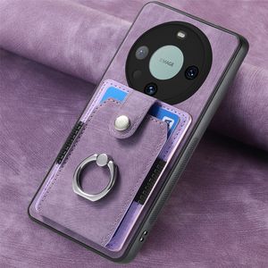 เคสโทรศัพท์แบบมีที่วางแหวนพร้อมช่องใส่การ์ดสำหรับ Huawei Mate 60/60 <span class=keywords><strong>Pro</strong></span>/Pura 70/P60/Nova 12 <span class=keywords><strong>Pro</strong></span> 5G - Product Image 2