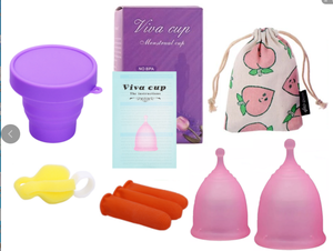Kit de esterilizador <span class=keywords><strong>Menstrual</strong></span> de silicona, taza y taza <span class=keywords><strong>Menstrual</strong></span> limpia, estuche plegable - Product Image 6