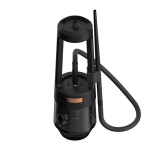 QUASAR Narguilé Noir en Verre Borosilicate de Haute Qualité et Métal, Ensemble Chicha de Luxe, Design Quasar Arguile, Chicha Sheesha - Product Image 3