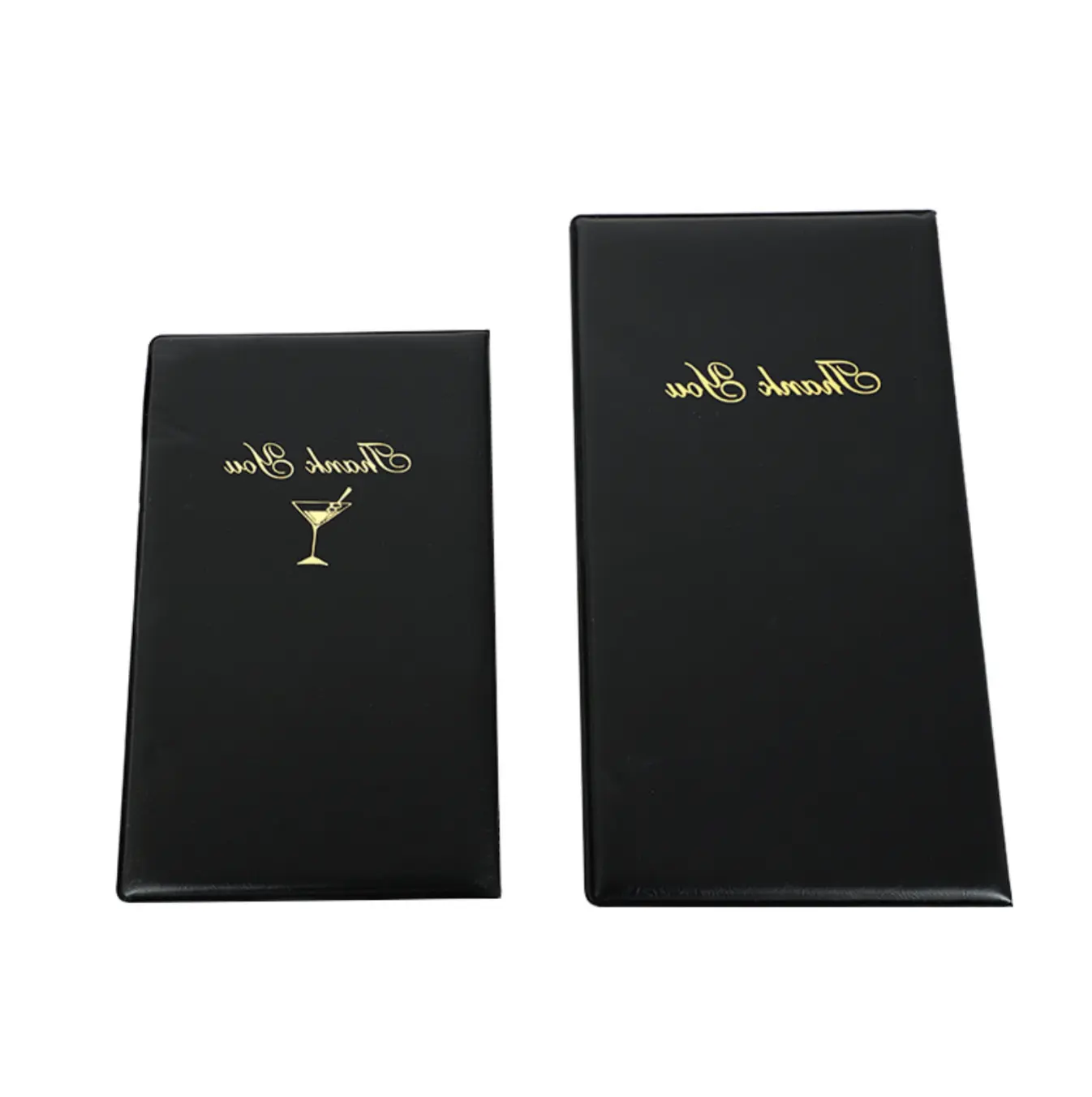 Restaurants Eco-friendly Reusable customized PVC PU Leather MENU COVER MENU HOLDER