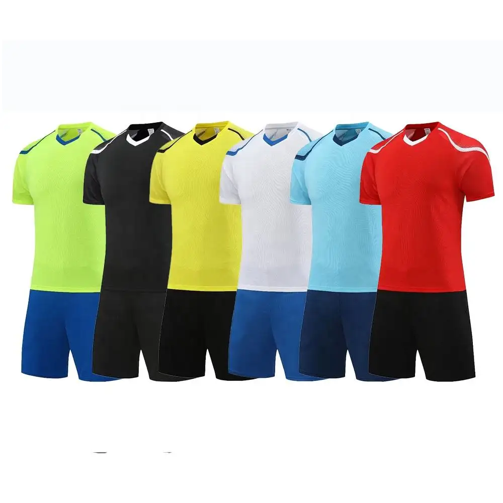 Camisa de futebol de secagem rápida para treinamento de futebol, uniforme de futebol por atacado