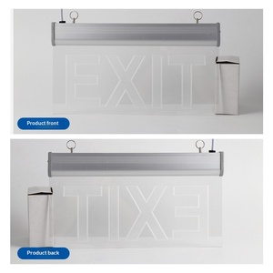 Luz Indicadora LED Colgante IP65, Autoiluminada, Señal <span class=keywords><strong>de</strong></span> Alarma <span class=keywords><strong>de</strong></span> Incendio, Señal <span class=keywords><strong>de</strong></span> Evacuación <span class=keywords><strong>de</strong></span> Emergencia, Luz <span class=keywords><strong>de</strong></span> Salida <span class=keywords><strong>de</strong></span> <span class=keywords><strong>Seguridad</strong></span>, 2700K Blanco Cálido - Product Image 3