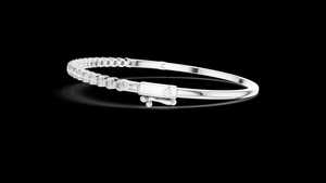 Rose <b>Gold</b> Classic Diamond Tennis <b>Bracelet</b> Sterling Silver Plated Party Gift Luxury Fine Jewelry Women Featuring Timeless Design - Product Image 4