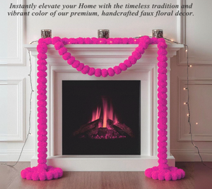 Guirnalda Floral Artificial de Caléndulas Rosadas Premium, Paquete de 5 Pies, Decoración Colgante para Entrada de Casa, Bodas, Diwali, Escenarios - Product Image 3
