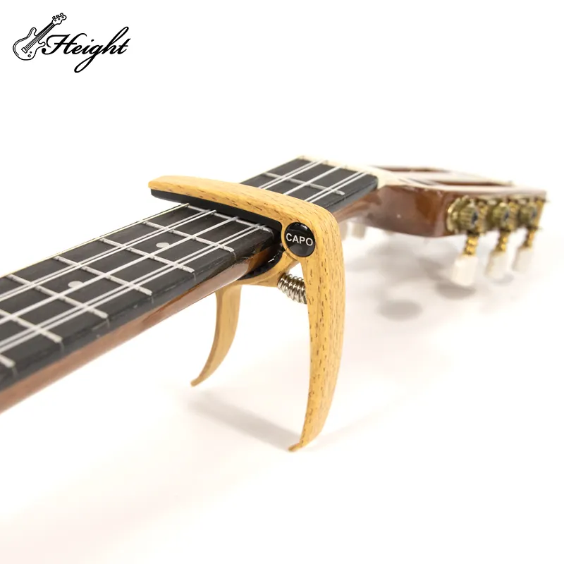 Capotraste de violão personalizado, logotipo personalizado multifunção barato para ukelele, guitarra, capo