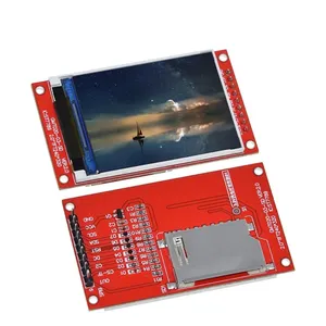 2.0 นิ้วจอแสดงผล TFT ไดรฟ์ IC ST7789V 240x320 Dot-Matrix อินเทอร์เฟซ SPI สําหรับ Arduio โมดูลจอแสดงผล LCD สีเต็มรูปแบบพร้อมการ์ด SD