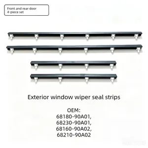 Para Toyota <span class=keywords><strong>Land</strong></span> <span class=keywords><strong>Cruiser</strong></span> Serie FJ60 61 62 <span class=keywords><strong>HJ</strong></span> BJ61, Vidrios de las Puertas Delanteras y Traseras, Tiras de Limpiaparabrisas Laterales Exteriores - Product Image 6