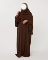 Ensemble Abaya Khimar Modeste Willson 2026 avec Manches en Satin