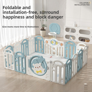 Corralito Plegable para Bebés con Puerta de Seguridad y Tapete Antideslizante, Área de Juego Multifuncional para Bebés y Niños Pequeños que Aprenden a Caminar - Product Image 2