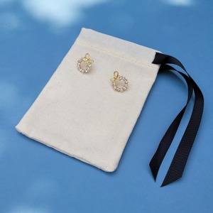 Bolsa de Algodón Personalizada con Cordón para Joyería, Recuerdos de Boda y Cumpleaños, Bolsa Protectora para Dulces, Decoración - Product Image 2