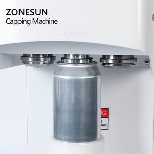 ZONESUN, máquina de costura de latas de aluminio con anillo de cerveza de lata de aluminio, máquina semiautomática de sellado de tapas de botellas de plástico - Product Image 3