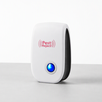 Répulsif à ultrasons pour souris, réutilisable, sûr, pour l'intérieur et l'extérieur, en plastique, à brancher, avec boîtier en plastique