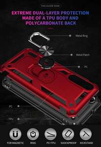 ขาตั้งแบบห่วงกันกระแทกสไตล์ใหม่,เคสเกราะ TPU 2 In 1เคสฝาหลังโทรศัพท์มือถือสำหรับ <span class=keywords><strong>Xiaomi</strong></span> CC9E สำหรับ Mi A3 - Product Image 4