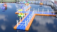 Pont flottant modulaire en HDPE pour jet ski, pont flottant en plastique, cubes de pont flottant pour jet ski