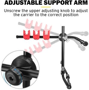 Support <span class=keywords><strong>de</strong></span> <span class=keywords><strong>porte</strong></span>-vélos portable HONGSEN pour <span class=keywords><strong>coffre</strong></span> <span class=keywords><strong>de</strong></span> SUV, support <span class=keywords><strong>de</strong></span> vélo rouge pour hayon, 3 supports en acier réglables, gain <span class=keywords><strong>de</strong></span> place - Product Image 5