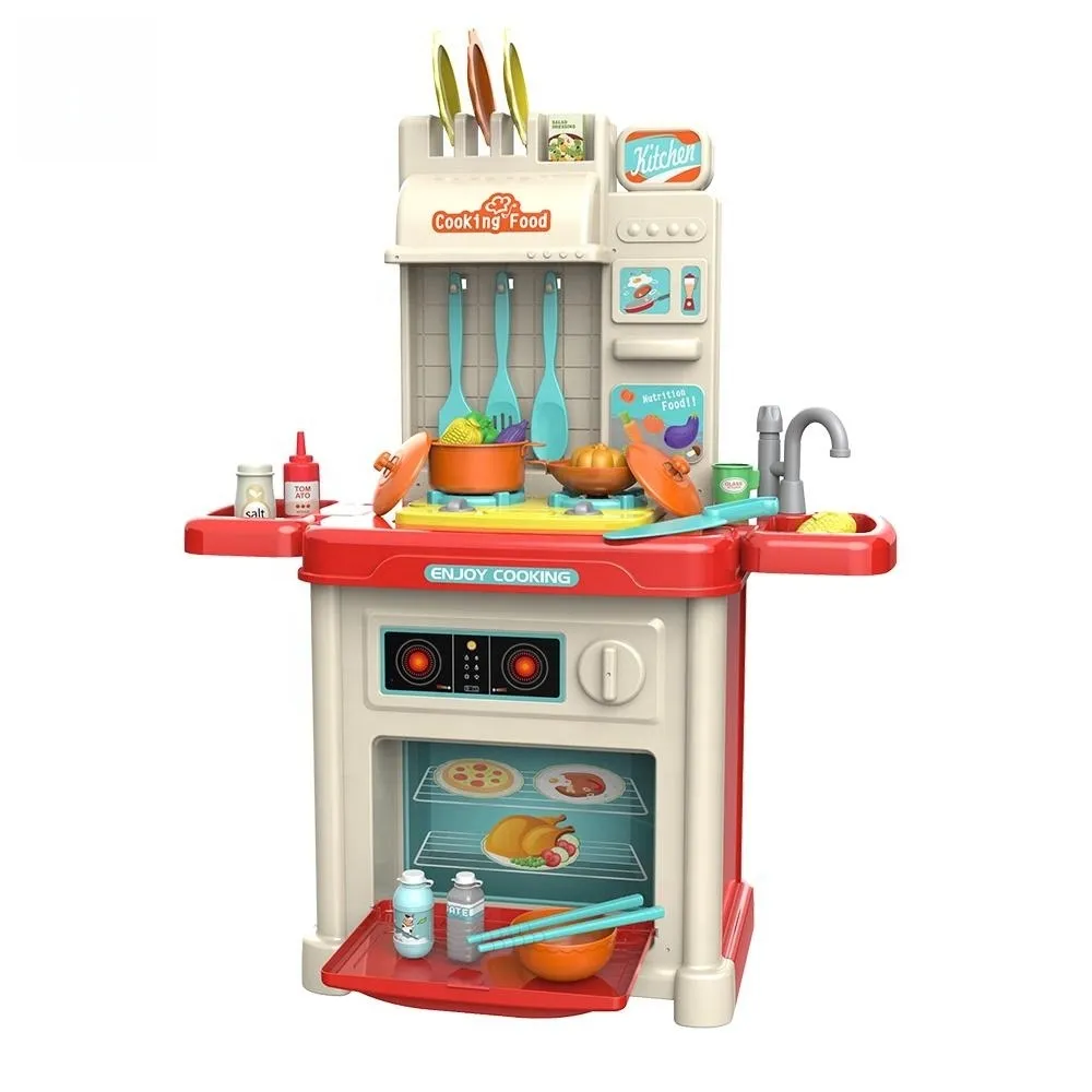 Zhiqu Toys Kinder Küche Set Spielzeug Kunststoff großes Kochs pray Brinquedos Infantis Küchen spielzeug für Mädchen Kinder großen neuen Stil