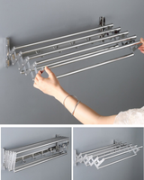 Séchoir à linge mural pliable Séchoir à serviettes rétractable pliable