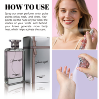 Parfum pour femme en flacon de 100 ml, senteur orientale fruitée florale vanillée, parfum de marque privée, brume corporelle, parfum en spray, fabrication OEM.