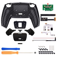 EXtremeRate Graphite Carbon Fiber Rise 2.0 Remap Kit avec coque arrière Remappable Board K1 K2 Back Button pour contrôleur PS5