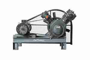 Compresor de Aire Reciprocante Industrial de Dos Etapas, Accionado por Correa, Compresor de Aire de Alta Presión con Tanque para Fábrica o Taller - Product Image 5