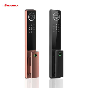 Kunci Pintu Pintar Tuya Wifi 2024 Hot Sale, Pengenal Wajah 3D, Sidik Jari, Digital, Aman, Kamera Pintu untuk Kayu, Kartu Memori Cloud - Product Image 2