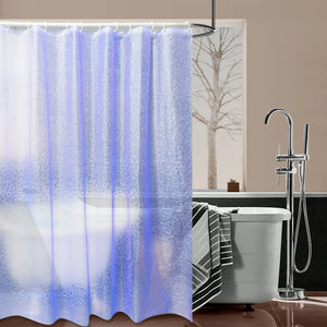 Ensemble <span class=keywords><strong>de</strong></span> rideaux <span class=keywords><strong>de</strong></span> <span class=keywords><strong>douche</strong></span> modernes en EVA/PEVA transparents 3D <span class=keywords><strong>avec</strong></span> <span class=keywords><strong>motif</strong></span> carré pour la maison ou l'hôtel - Product Image 6