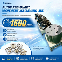 Máquina de ensamblaje de mecanismos de reloj inteligente XUNNUO con motor y control PLC, 1 año de garantía
