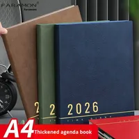 Yichen JRH037 2026 Neues Terminplaner-Notizbuch A4, verdicktes Effizienz-Handbuch, Selbstdisziplin, Kunstleder, genähte Bindung, Zeitplaner