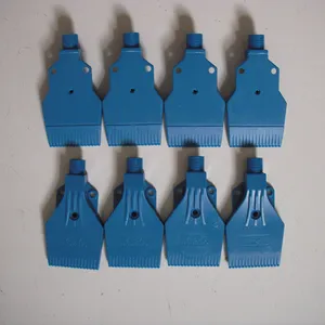 blue ABS air jets nozzle with 2 lugs and 1 amounting hole