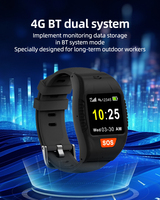 Alarme de détection de chute, suivi du sommeil, tracker d'activité carré, bracelet de cheville, surveillance des personnes âgées, montre connectée double SIM GPS IP67
